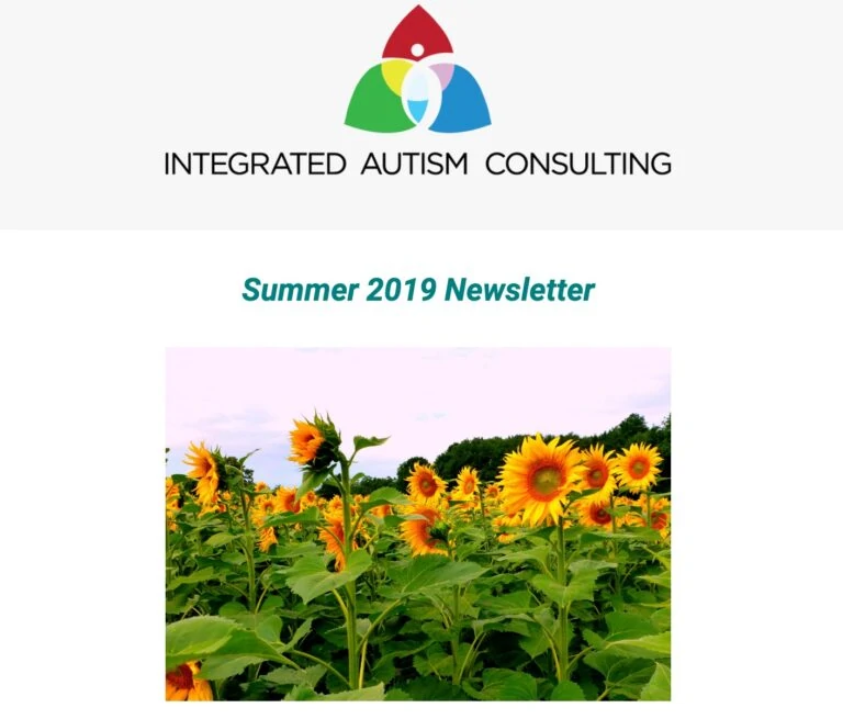 Integrated Autism Consulting Newsletter Summer 2019